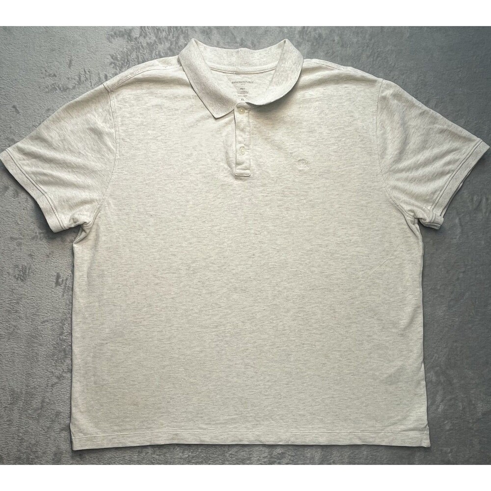Banana Republic Tan Men Polo Shirt Pique Size XL